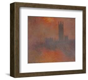 London Houses of Parliament-Claude Monet-Framed Art Print