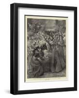 London in Season, the Flower Show in the Temple Gardens-null-Framed Premium Giclee Print