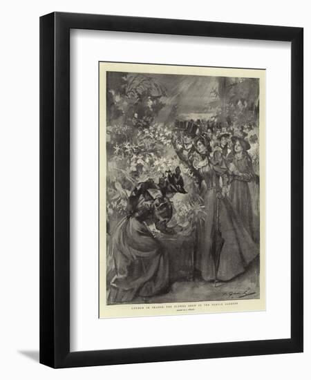 London in Season, the Flower Show in the Temple Gardens-null-Framed Premium Giclee Print