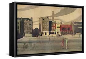 London in Spring, 19th Century, (1938)-George Sheringham-Framed Stretched Canvas