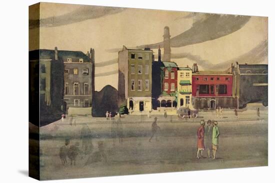 London in Spring, 19th Century, (1938)-George Sheringham-Stretched Canvas