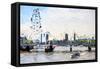 London - In the Style of Oil Painting-Philippe Hugonnard-Framed Stretched Canvas