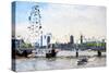 London - In the Style of Oil Painting-Philippe Hugonnard-Stretched Canvas