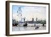 London - In the Style of Oil Painting-Philippe Hugonnard-Framed Giclee Print