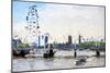 London - In the Style of Oil Painting-Philippe Hugonnard-Mounted Giclee Print