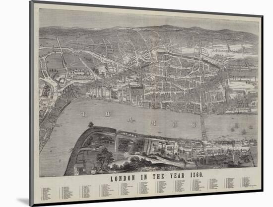 London in the Year 1560-null-Mounted Giclee Print