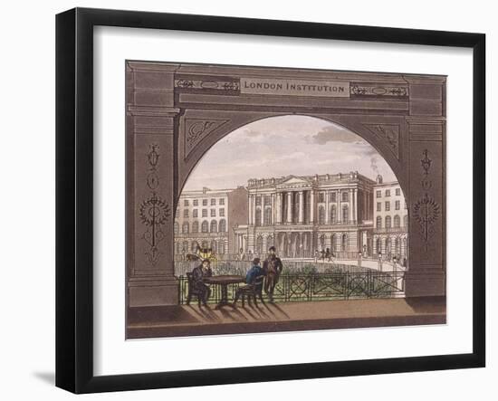 London Institution, Finsbury Circus, C1820-null-Framed Giclee Print