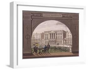 London Institution, Finsbury Circus, C1820-null-Framed Giclee Print