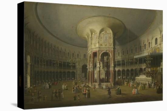 London: Interior of the Rotunda at Ranelagh, 1754-Canaletto-Stretched Canvas