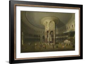 London: Interior of the Rotunda at Ranelagh, 1754-Canaletto-Framed Giclee Print