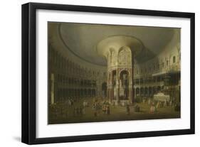 London: Interior of the Rotunda at Ranelagh, 1754-Canaletto-Framed Giclee Print
