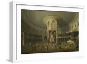 London: Interior of the Rotunda at Ranelagh, 1754-Canaletto-Framed Giclee Print