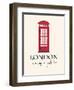 London Is Always A Good Idea With Quote-Jan Weiss-Framed Art Print