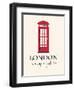 London Is Always A Good Idea With Quote-Jan Weiss-Framed Art Print