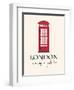 London Is Always A Good Idea With Quote-Jan Weiss-Framed Art Print