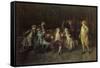 London Jacobites Receiving News of the Prestonpans-George Ogilvy Reid-Framed Stretched Canvas