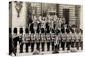 London, King George Vi, Queen Elizabeth, Coronation-null-Stretched Canvas