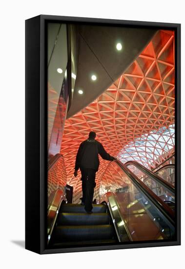 London King's Cross Station-Tim Kahane-Framed Stretched Canvas