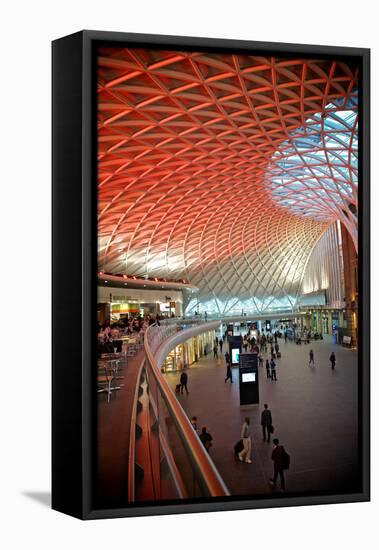 London King's Cross Station-Tim Kahane-Framed Stretched Canvas