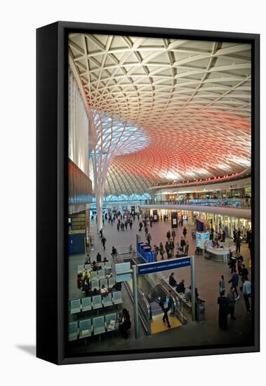 London King's Cross Station-Tim Kahane-Framed Stretched Canvas