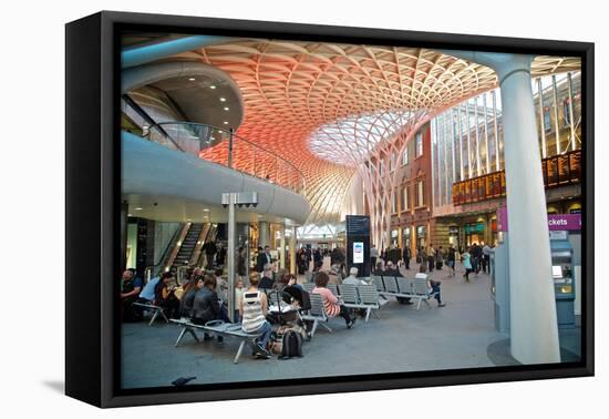 London King's Cross Station-Tim Kahane-Framed Stretched Canvas