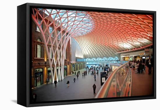 London King's Cross Station-Tim Kahane-Framed Stretched Canvas