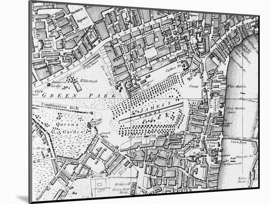 London Map, 1804-null-Mounted Art Print