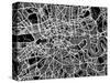 London Map Art-Michael Tompsett-Stretched Canvas
