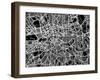 London Map Art-Michael Tompsett-Framed Art Print