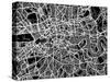 London Map Art-Michael Tompsett-Stretched Canvas
