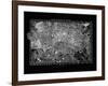 London Map Circa 1860-Adam Shaw-Framed Art Print