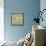 London Map-Jazzberry Blue-Framed Stretched Canvas displayed on a wall