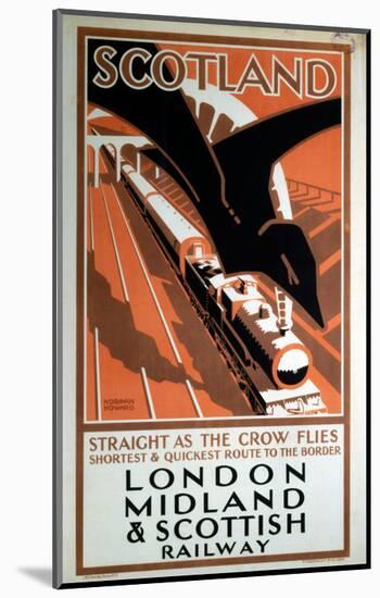 London Midland and Scotland Railway-null-Mounted Art Print