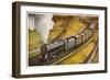 London Midland and Scottish Railway Goods Train Hauled by a 4-6-0 "Patriot" Locomotive-null-Framed Art Print