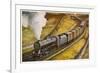 London Midland and Scottish Railway Goods Train Hauled by a 4-6-0 "Patriot" Locomotive-null-Framed Premium Giclee Print