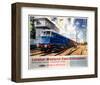 London Midland Electrification, Getting on with the Job, Wilmslow Cheshire-null-Framed Art Print