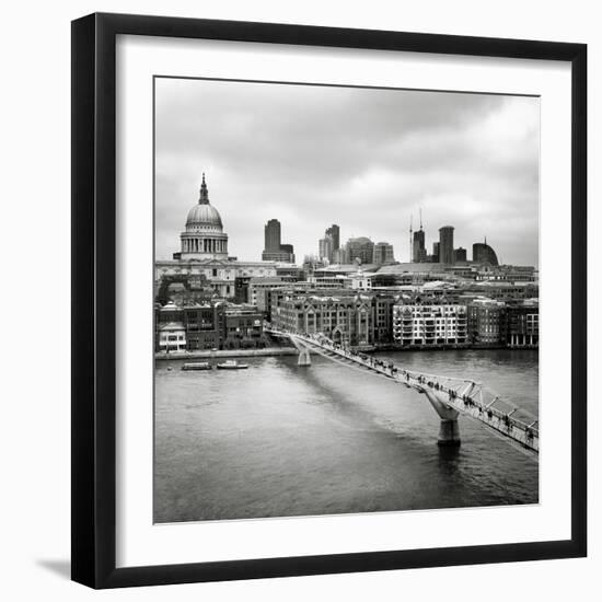 London Millenium Bridge-Nina Papiorek-Framed Photographic Print