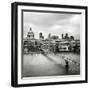 London Millenium Bridge-Nina Papiorek-Framed Photographic Print