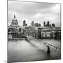 London Millenium Bridge-Nina Papiorek-Mounted Photographic Print