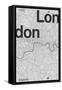 London Minimal Map-Florent Bodart-Framed Stretched Canvas