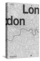 London Minimal Map-Florent Bodart-Stretched Canvas