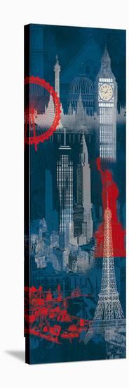 London, New York and Paris-Tom Frazier-Stretched Canvas
