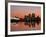 London, Newham, O2 Arena and Canary Wharf Buildings Reflecting in Royal Victoria Docks, England-Jane Sweeney-Framed Photographic Print