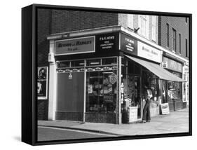London Newsagents 1970s-Gill Emberton-Framed Stretched Canvas