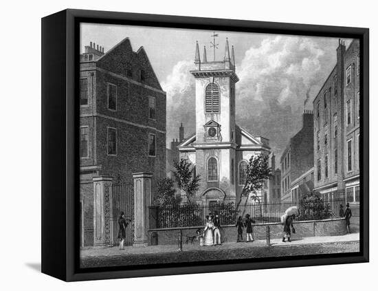 London Old Jewry-Thomas H Shepherd-Framed Stretched Canvas