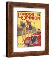 London Opinion, Hitchhiking Glamour Magazine, UK, 1930-null-Framed Giclee Print