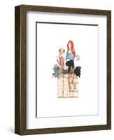 London or Bust Illo-Alicia Zyburt-Framed Art Print