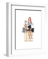 London or Bust Illo-Alicia Zyburt-Framed Art Print