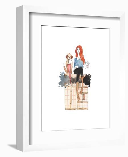 London or Bust Illo-Alicia Zyburt-Framed Art Print