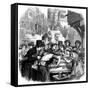 London Oyster Stall 1861-null-Framed Stretched Canvas